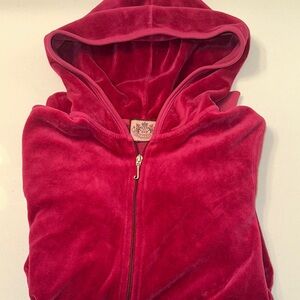 Juicy Couture  Women’s Red Velour Hoodie